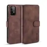Dg.ming Bookcase Hoesje Samsung Galaxy A52s – A52 – Dark Brown