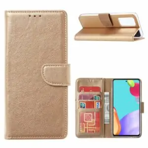 Fonu Booklike Telefoonhoesje Samsung Galaxy A52s – A52 – Goud