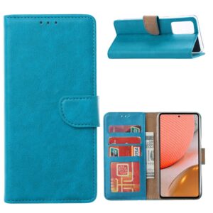 Fonu Booklet Samsung Galaxy A72 – Blauw