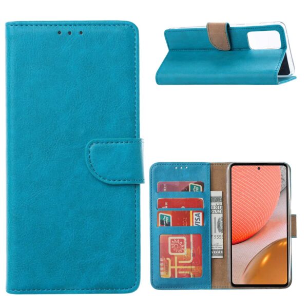 FONU Bookcase Hoesje Samsung Galaxy A72 - Blauw 1