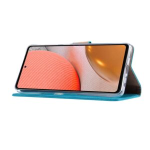 FONU Bookcase Hoesje Samsung Galaxy A72 - Blauw 2