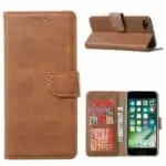 variatie Fonu Booktype Hoesje iPhone 8 – 7 – SE (2022 / 2020) – Lichtbruin