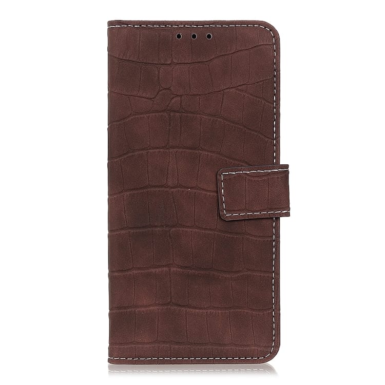 Krokodil Book Cover Samsung Galaxy A52s - A52 - Bruin