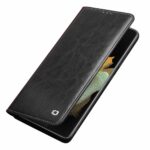 Qialino Luxe Genuine Leather Bookcase Hoesje Samsung Galaxy S21 Ultra - Zwart 4