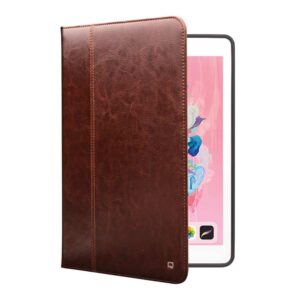 Qialino Luxe Leren Smart Case Hoes iPad 7 iPad 8 - 10.2 inch - Pencilhouder - Bruin 2