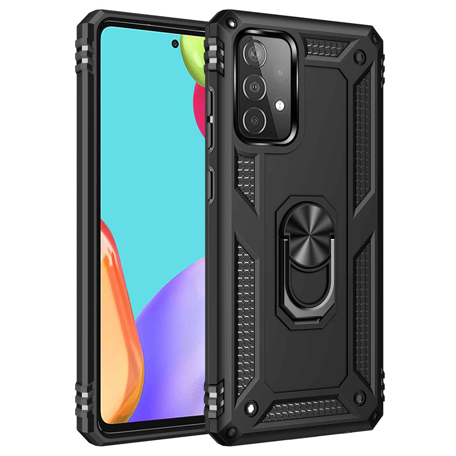 Ring Houder Hoesje Samsung Galaxy A52s - A52 - Black