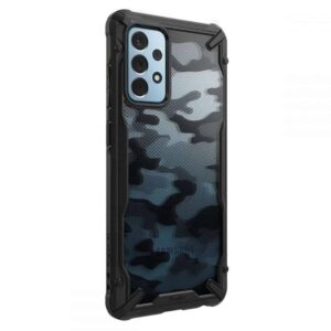 Ringke Fusion X Backcover Hoesje Samsung Galaxy A52 - Zwart Camo 3