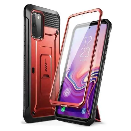 SUPCASE 360° Backcover Hoesje Met Screen Protector Samsung Galaxy S20 FE (Fan Edition) - Rood 1