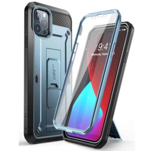 Supcase 360 hoesje met Screen Protector iPhone 12 Pro Max – Blauw