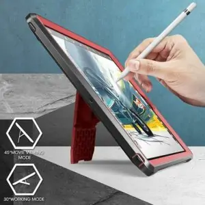 SUPCASE Full Cover Case Hoesje iPad 7 (2019) en iPad 8 (2020) - 10.2 inch - Rood 3