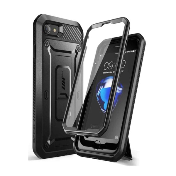SUPCASE UB Pro Backcover Hoesje Met Screen Protector iPhone SE 2020 - Zwart 1