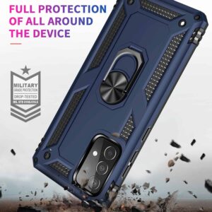 Vingerhouder Backcover Hoesje Samsung Galaxy A52 - Blauw 2