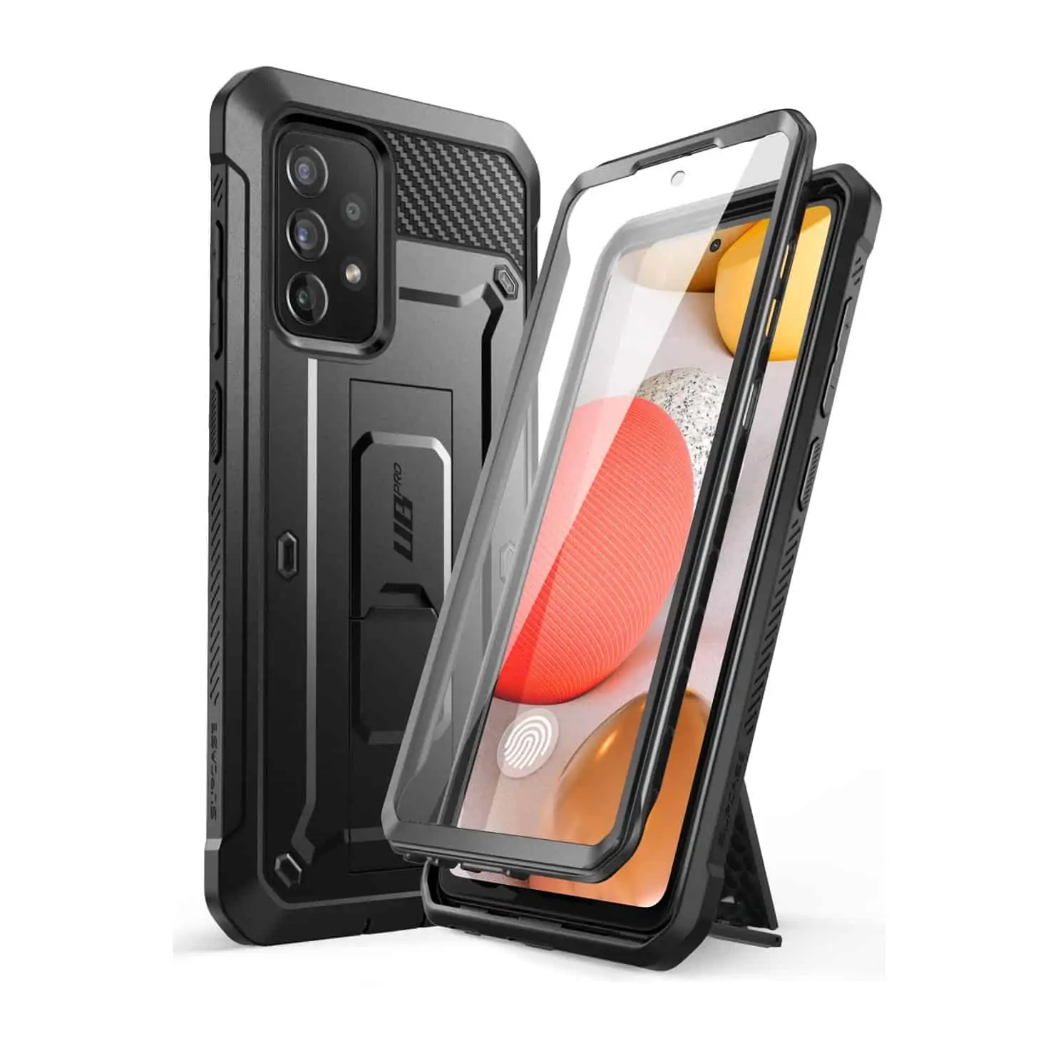 SUPCASE Volledige Backcover Met Glasbescherming Galaxy A72 - Black 1
