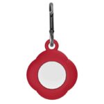 Apple AirTag Siliconen Hoesje met Sleutelhanger – 3 Stuks – Rood - 1