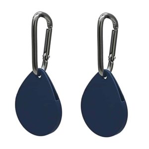 Apple AirTag Sleutelhanger Hoesje – 2 Stuks – Deep Blue