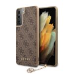 Guess Hoesje Charms Samsung S21 Plus – Brown