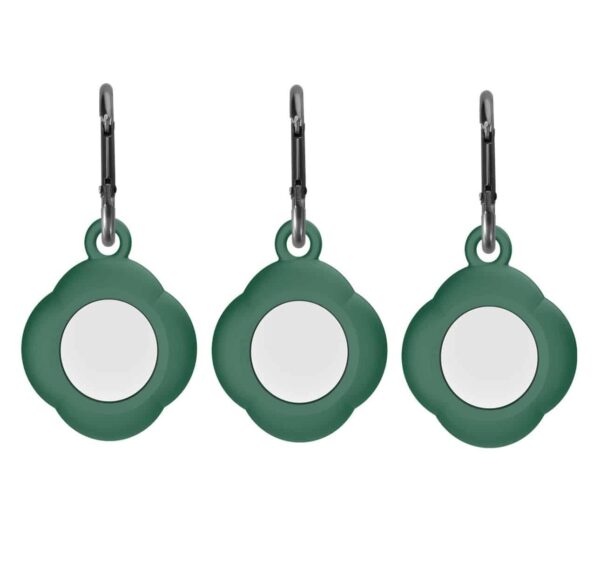 Key-Chain AirTag Silicone Case – 3 Stuks – Groen 1