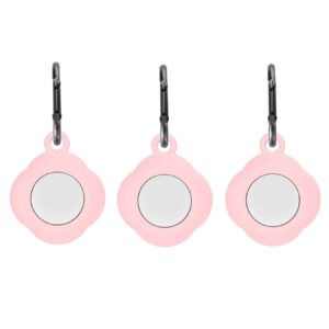 Key-Chain Apple AirTag Hoesje – 3 Stuks – Roze