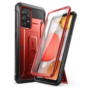 Supcase 360 Backcover Hoesje met Scherm Bescherming Samsung A52s – A52 – Rood