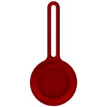 Silicone Apple AirTag Hanger Case – Red - 1