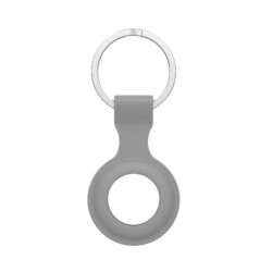 Siliconen Hanger Case Apple AirTag - Grey