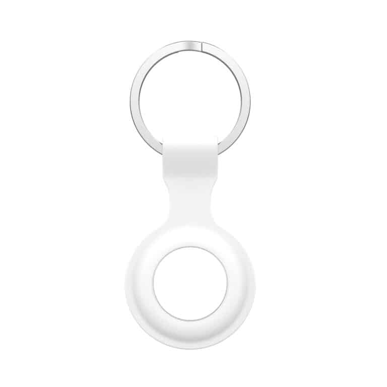 Siliconen Zachte Case Apple AirTag - Wit
