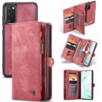 variatie Caseme vintage Wallet Case Hoesje Samsung Galaxy S20 – Rood