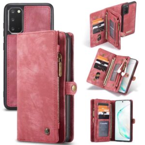 Caseme vintage Wallet Case Hoesje Samsung Galaxy S20 – Rood