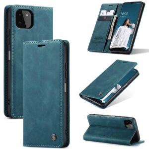 Caseme retro Bookcase Samsung A22 5G – Blauw