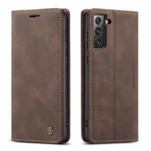 Caseme Retro Cover Samsung S21 FE (Fan Edition) - Koffie Bruin 2