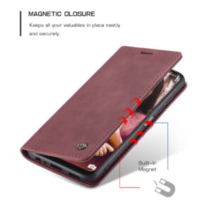 Caseme Retro Telefoonhoesje Samsung Galaxy A22 5G - Paars 4