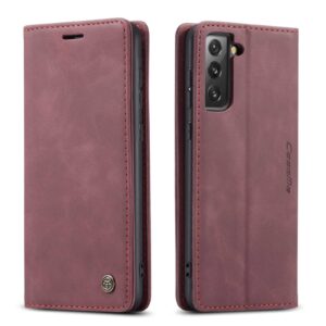 Caseme Retro Telefoonhoesje Samsung S21 FE - Paars 3