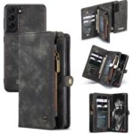 variatie Caseme vintage Portemonnee Hoesje Samsung Galaxy S21 FE – Zwart