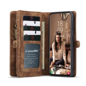 Caseme Vintage Wallet Case Samsung Galaxy S21 FE (Fan Edition) - Bruin 4