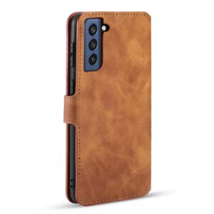 DG.ming Luxe Bookcover Samsung Galaxy S21 FE - Brown 3