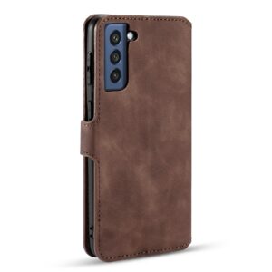 DG.ming Retro Bookcase Samsung S21 FE (Fan Edition) - Coffee 3