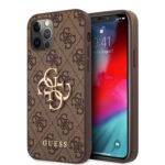 Guess Golden Logo Backcover iPhone 12 Pro – 12 – Brown