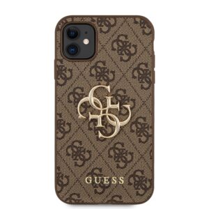 GUESS Golden Logo Hoesje iPhone 11 - Brown 3