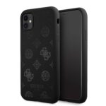 variatie GUESS Silicone Backcase Tone on Tone iPhone 11 – Zwart