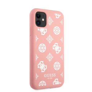 GUESS Siliconen Hoesje White Peony iPhone 11 7e