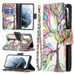 variatie Portemonnee Hoesje Samsung Galaxy S21 FE – Fan – Edition – Magische Boom