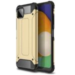 variatie Stevige Hybrid Hoesje Samsung Galaxy A22 5G – Goud