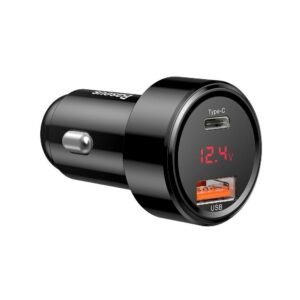 Baseus Magic Autolader USB & USB-C - FastCharge 4.0 PD 45W - Zwart 2