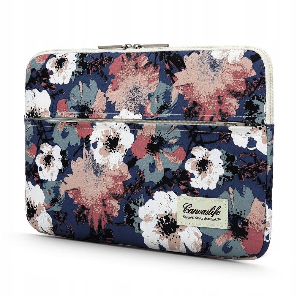 Canvaslife Universeel Laptop Sleeve Tot 14 inch - Bloemenprint Camelia 1
