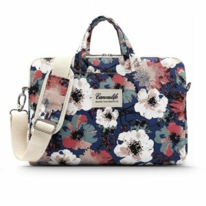 Canvaslife Universeel Laptoptas tot 16 inch – Bloemenprint Camelia