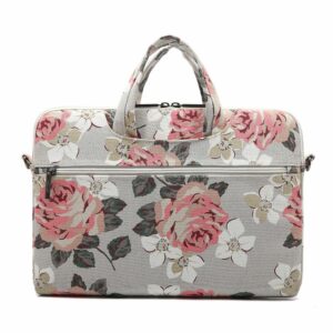 Canvaslife Universeel Laptoptas Tot 16 inch - Bloemenprint Rozen 2