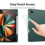 ESR SmartCase Hoes iPad Pro 12.9 inch (2021) - Zachte Binnenkant Pencilhouder - Groen 7
