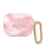 variatie Guess Shiny Marmer Hoesje AirPods Pro – Roze