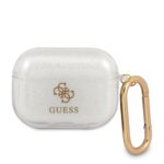 variatie Guess AirPods Pro Hoesje met Glitters – Transparant