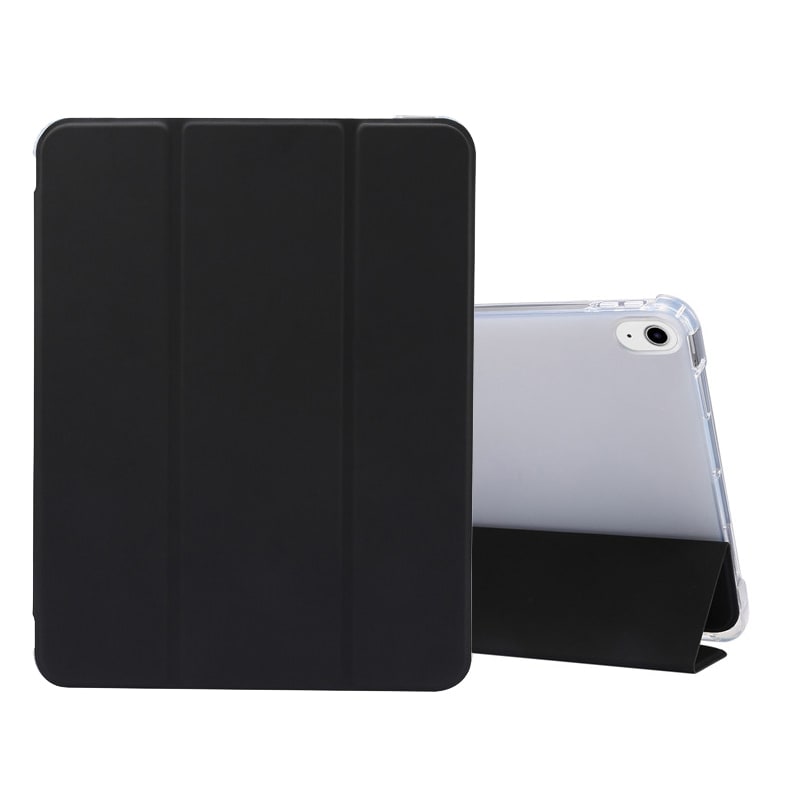 Shockproof Folio Case iPad Air 6 (M3 en M2) - iPad Air 5 - iPad Air 4 - Pencilhouder - Zwart